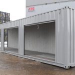 rollup container on 40 foot