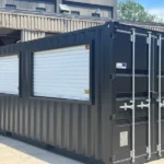 shipping container pop up kiosk